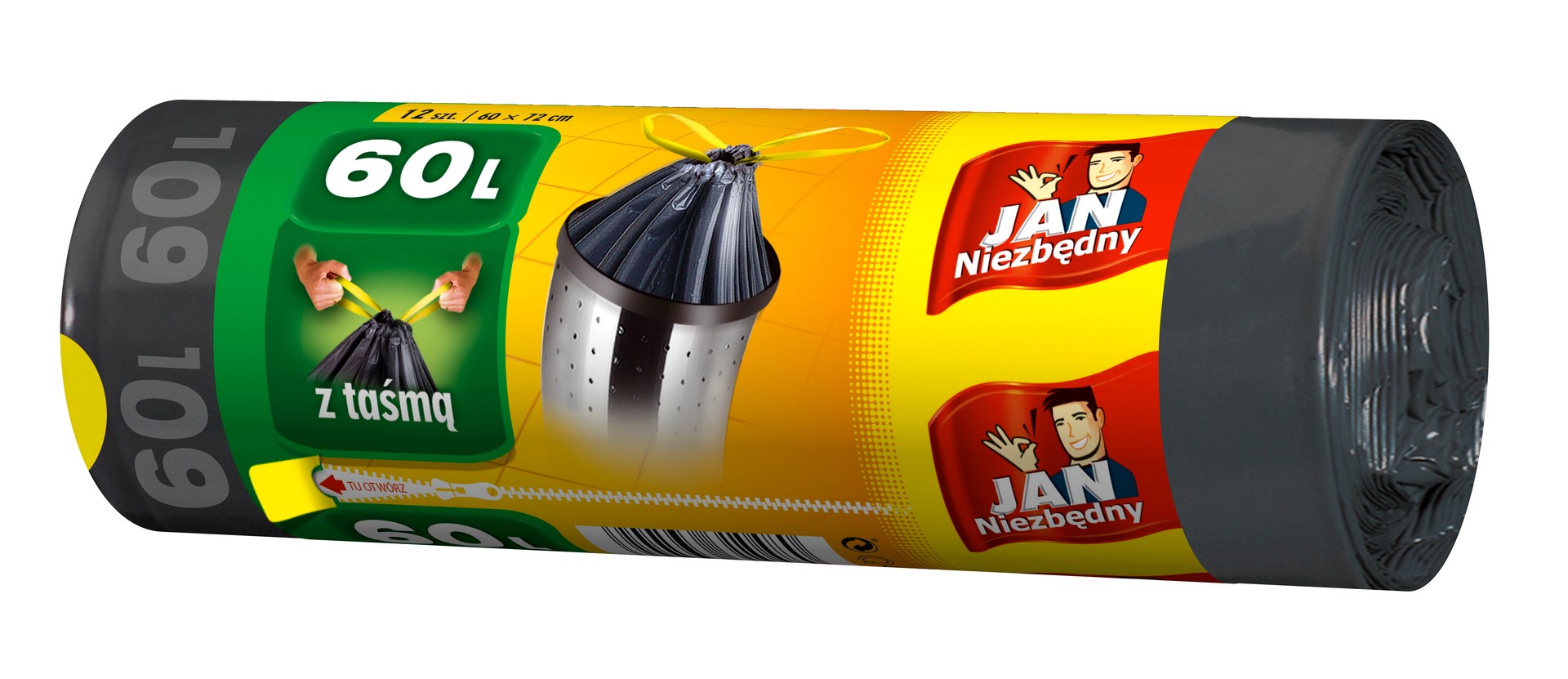 Worki na smieci  60l (10) classic tasma Jan Nie